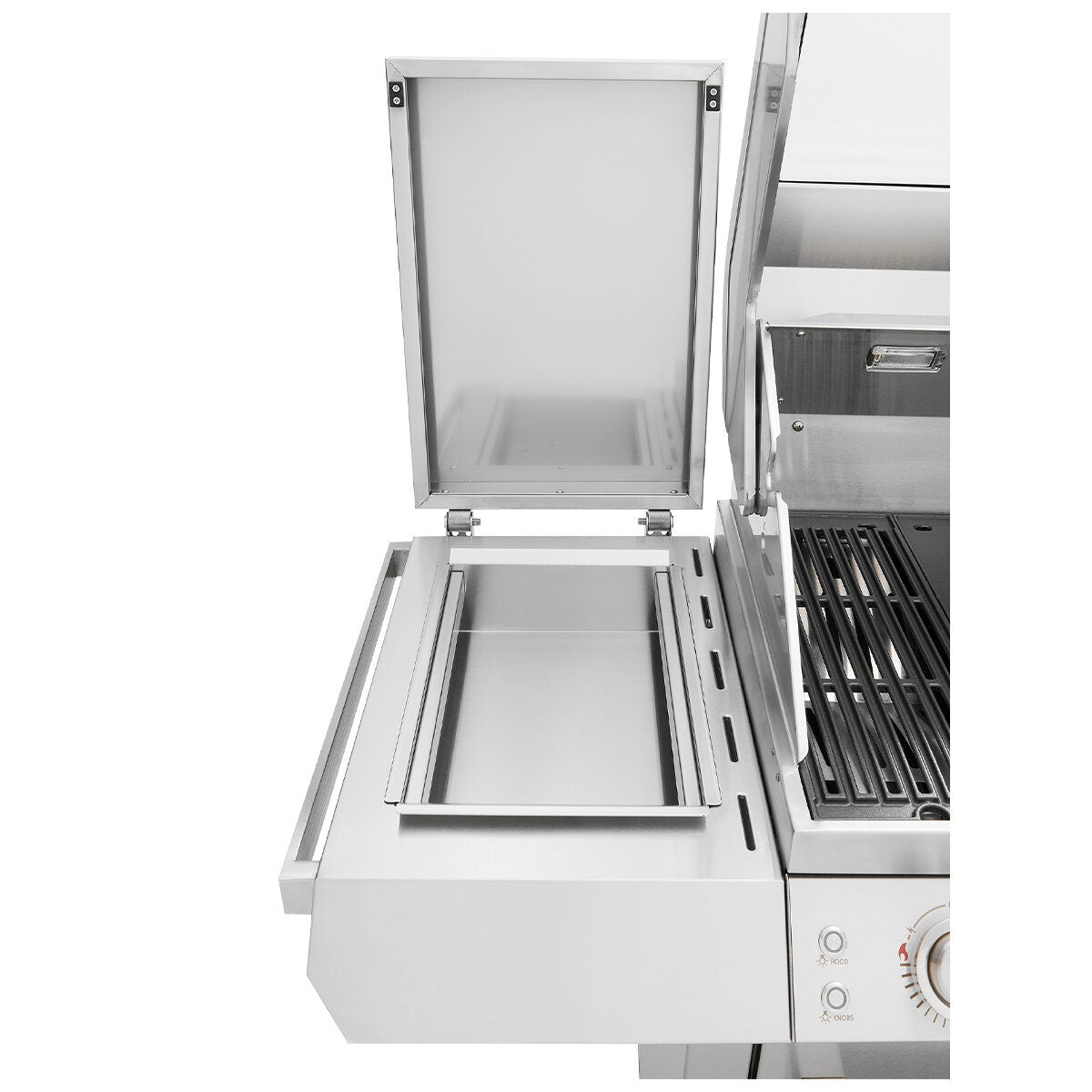 Beefeater 7000 Premium 4 Burner BBQ with Trolley - 304 Stainless Steel - Side Burner - BMF7645SA