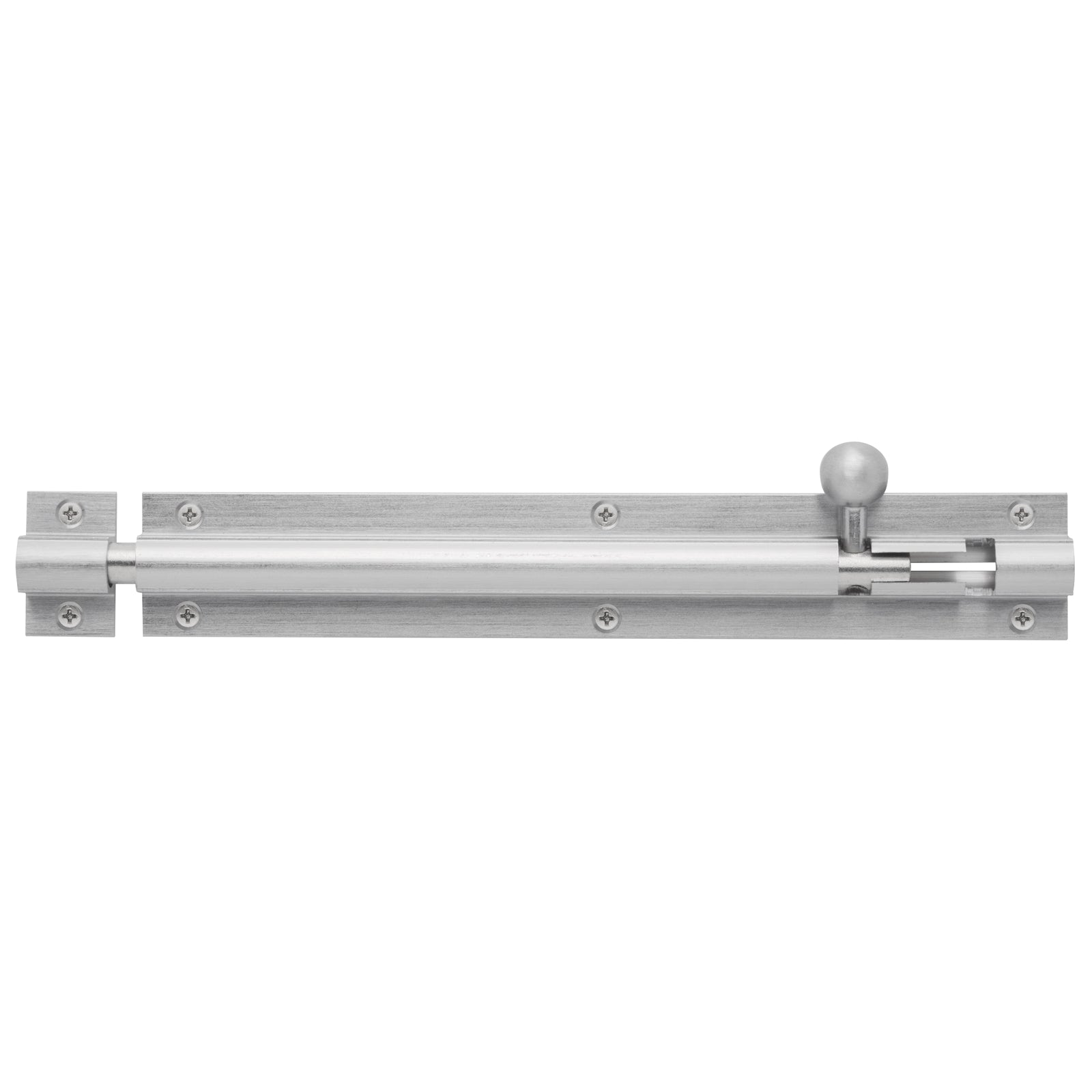Delf Trade Barrel Bolt 200 x 32 x 9.5mm Satin Chrome - Zinc Alloy