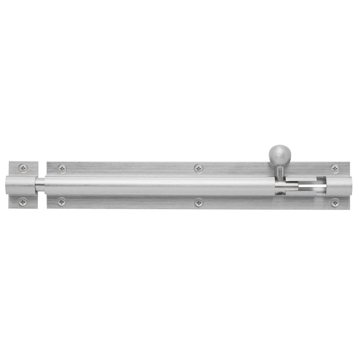 Delf Trade Barrel Bolt 200 x 32 x 9.5mm Zinc Alloy Satin Chrome - SuperSaverAU - view 1
