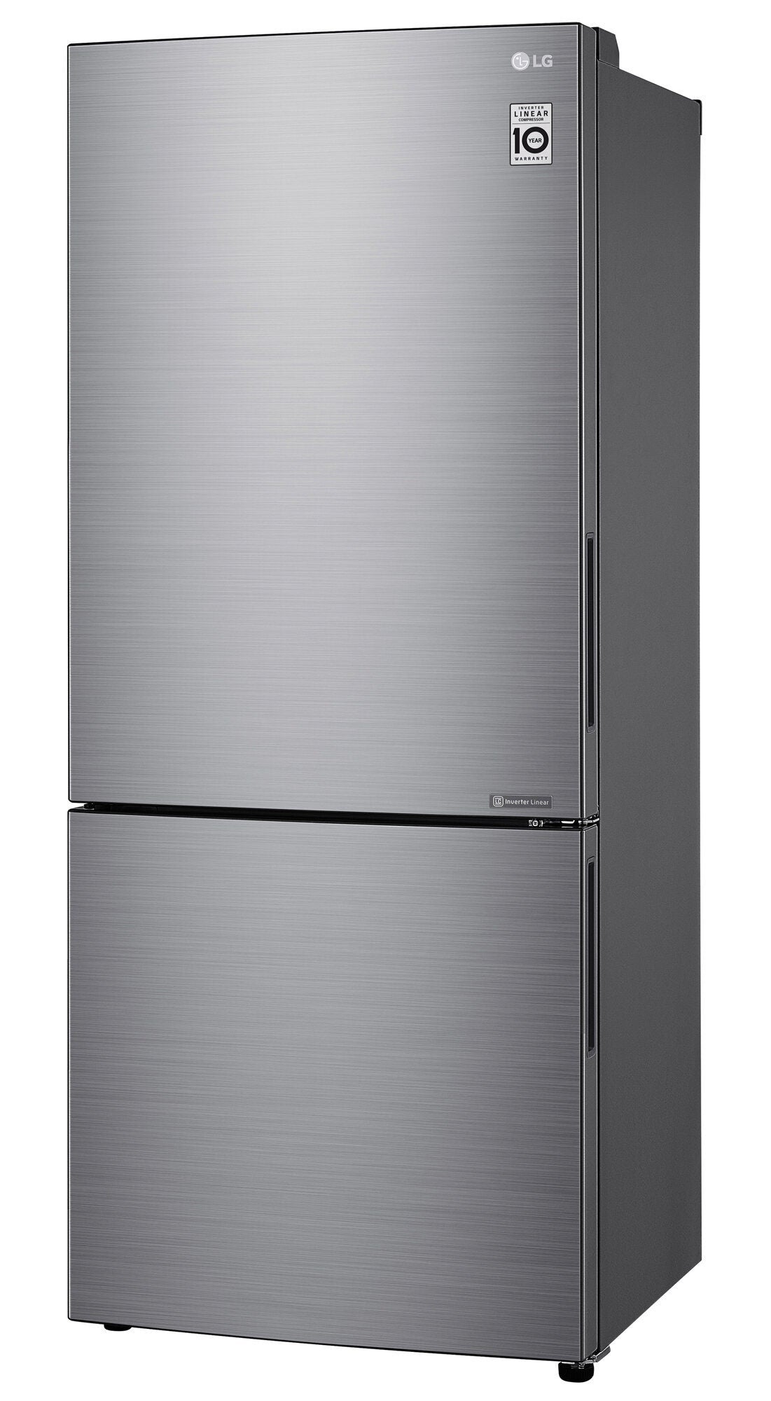 LG 420L Bottom Mount Fridge - Stainless Steel, 5 Star Energy Rating, Door Cooling - GB-455PL