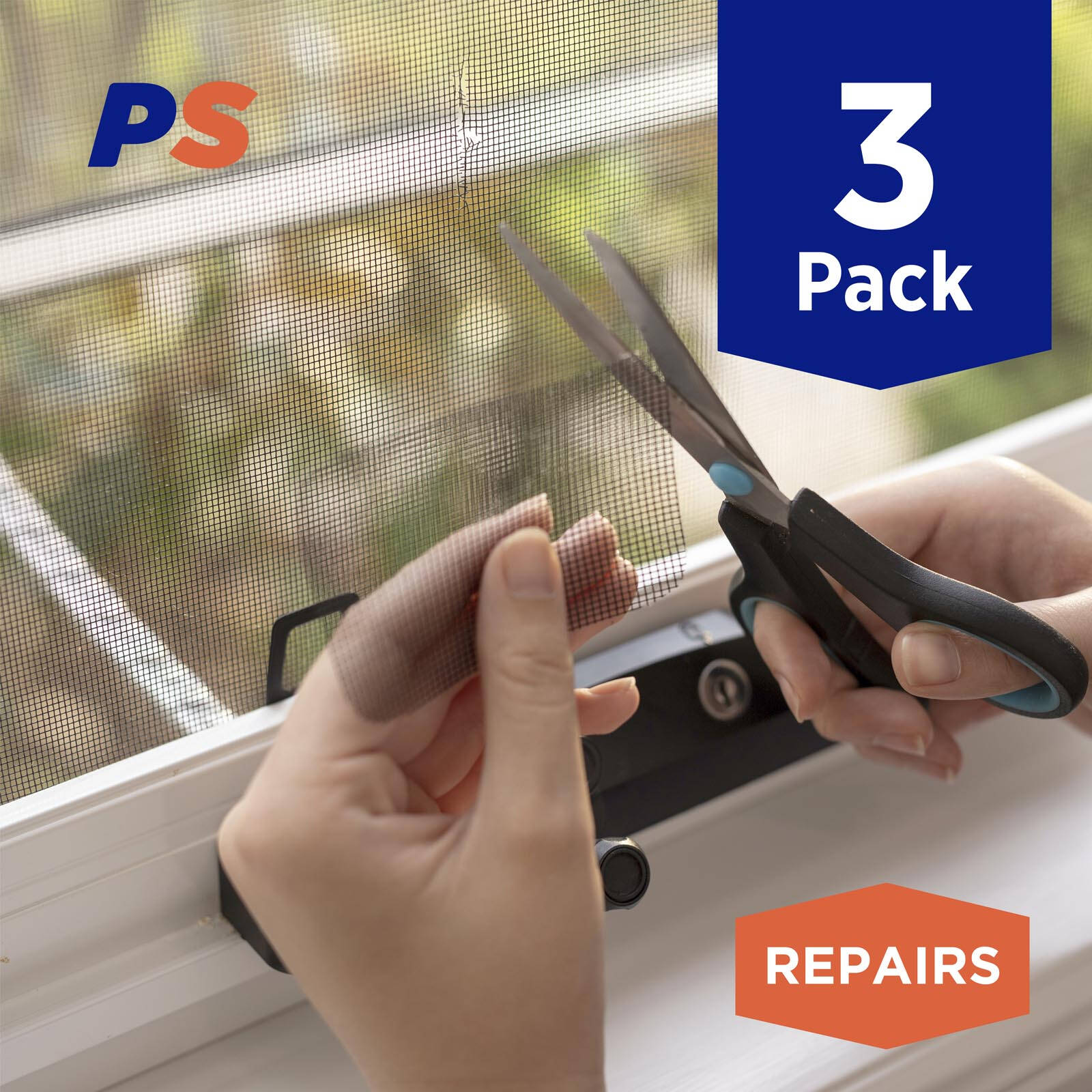 Permastik 180 x 130mm Black Fibreglass Flyscreen Heat Seal Repair Patches 3 Pack