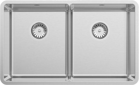 Abey Lucia Double Bowl Sink - SUS304 Stainless Steel - Satin Mirror Finish - 25 Year Warranty - LUA200