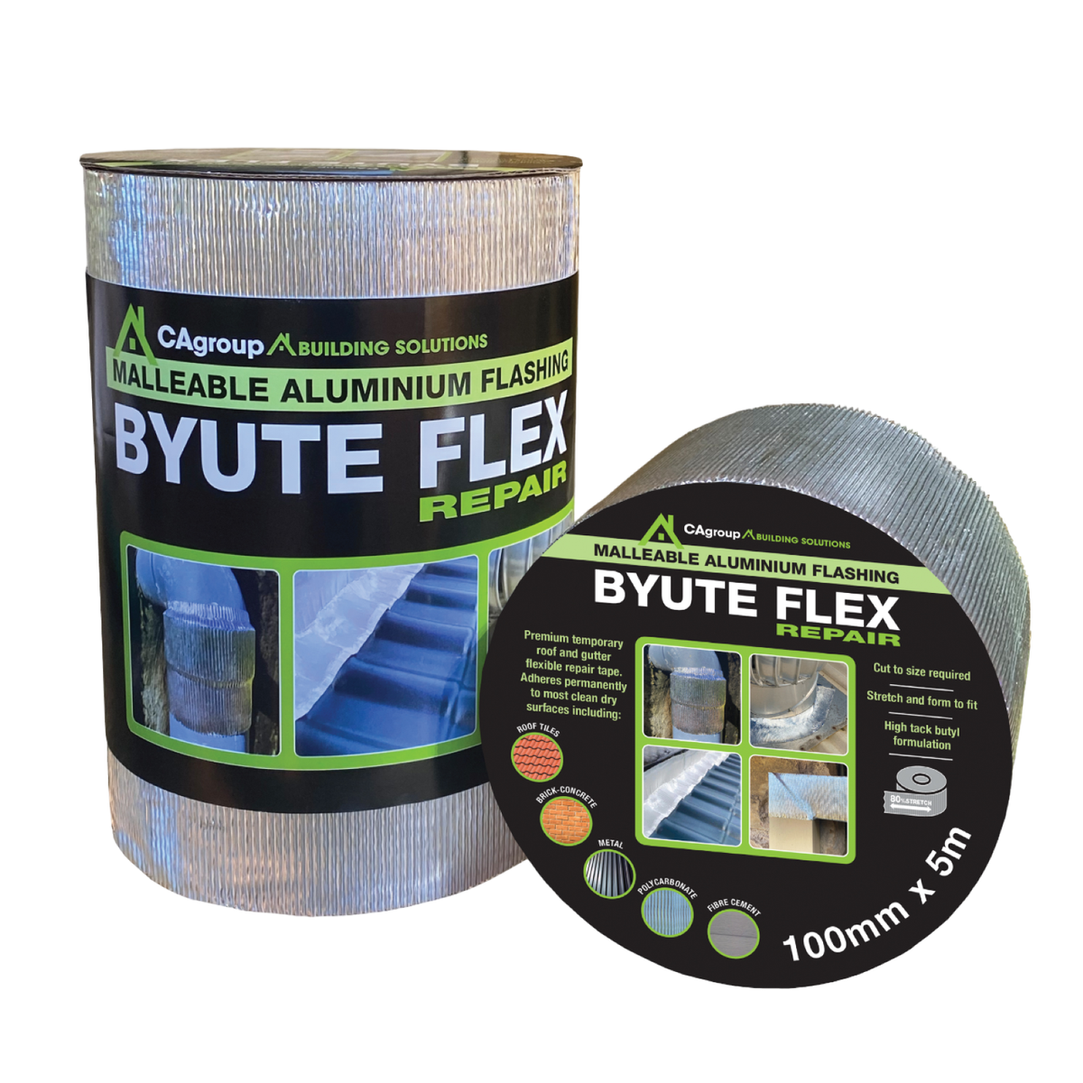 CAgroup Building Solutions 100mm x 5m Silver Byute Flex Repair Tape, Weatherproof