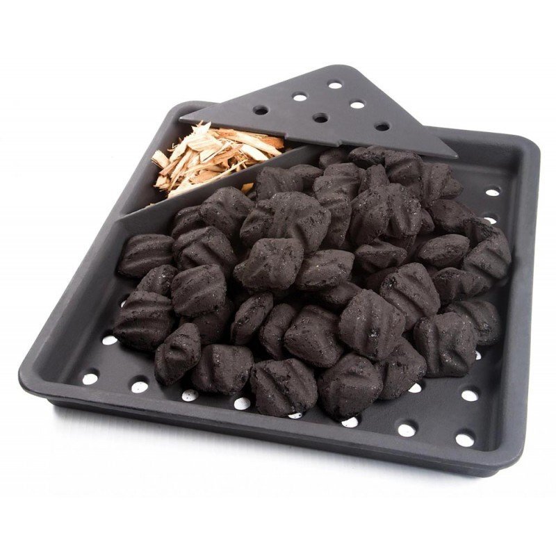 Napoleon cast iron charcoal and smoker tray - fits all LEX series BBQs, charcoal finish - 67732