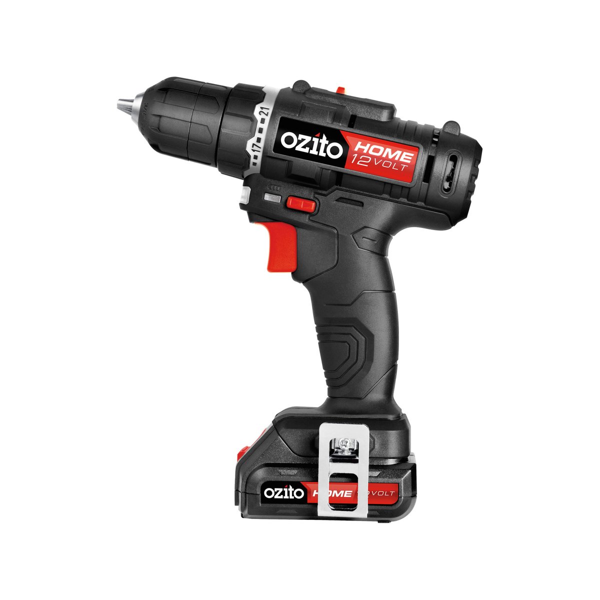 Ozito Home 12V Cordless Drill Driver Kit 10mm Chuck 1.5Ah Battery 21 Settings ZLDDK-150