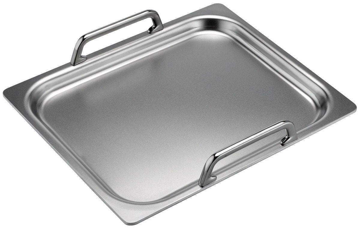 Bosch Small Teppanyaki Plate - 18/18 Stainless Steel, Suitable for Induction and All Cooktops - HEZ390511