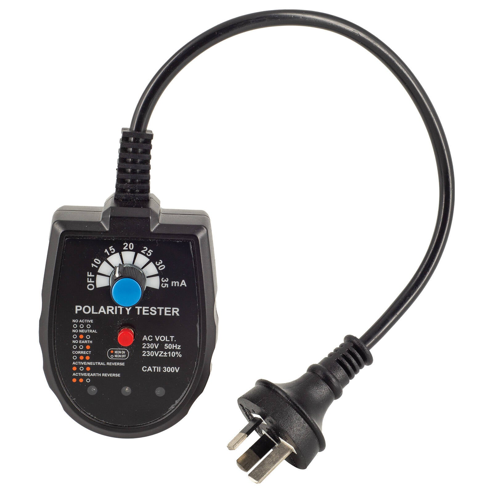 DETA RCD Polarity Socket Tester Polycarbonate 220-240V DET577