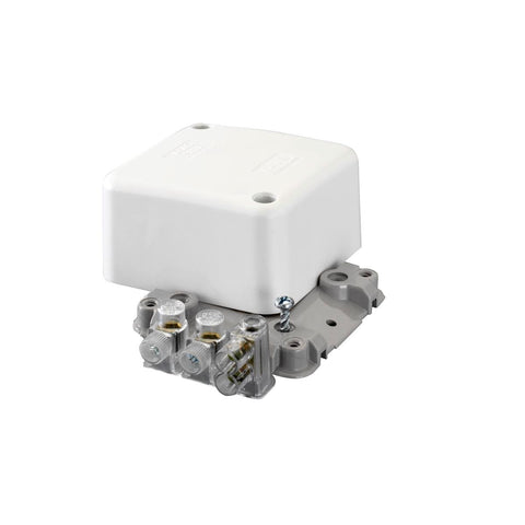 HPM Junction Box with 4 x 40A Connectors, 68 x 68 x 38mm, White, Closing Cover