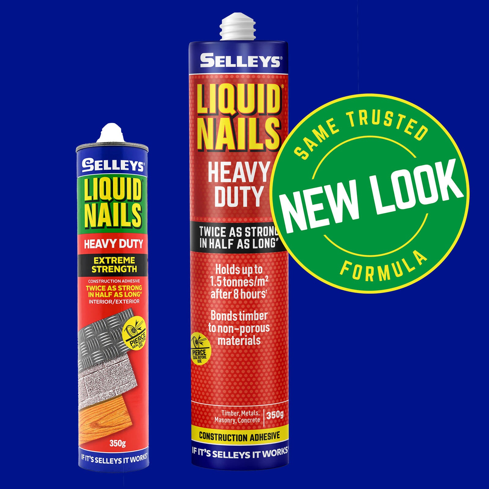 Selleys 350g Heavy Duty Construction Adhesive, Solvent Based, Light Tan, 3 Pack