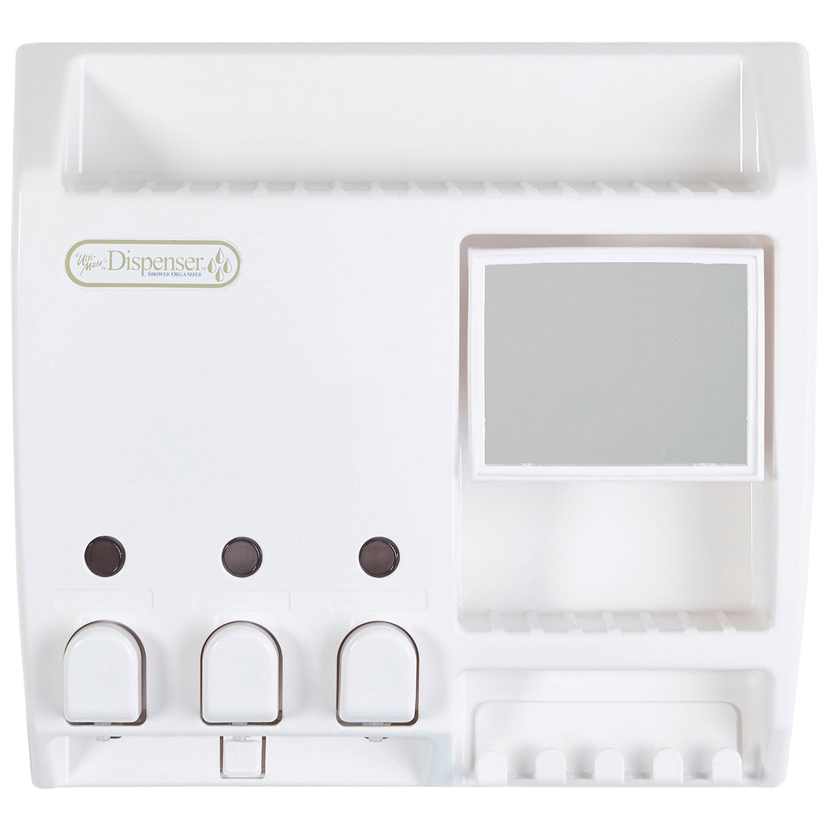 Better Living Ulti-Mate White Triple Chamber Shower Dispenser 3 x 430ml ABS Rust Resistant