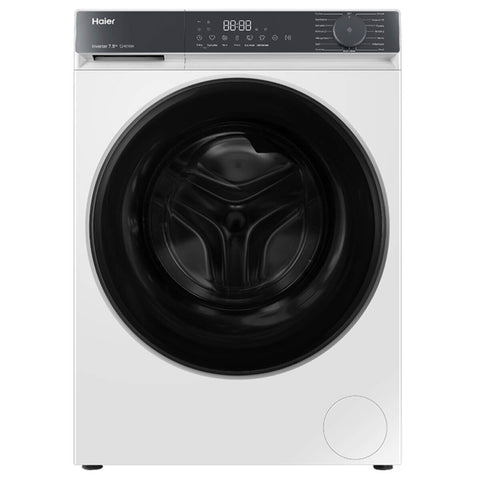Haier 7.5kg Front Loader - White, Express 15 Cycle, Steam Refresh, 4.5 Star Energy - HWF75KW1