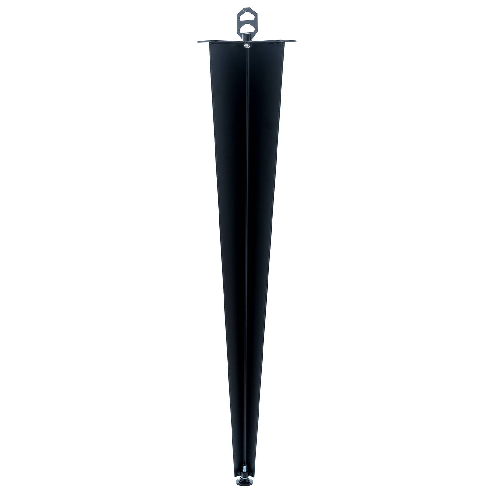 Taskmaster 710 x 2mm Black Steel Corner Furniture Leg