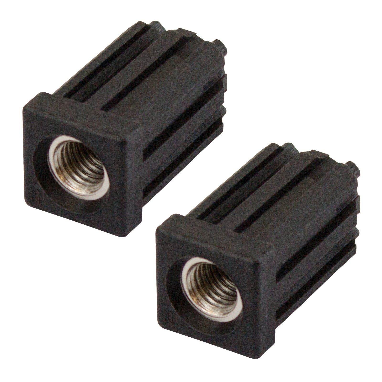 Richmond 25mm x M12 Zinc Plated Square Threaded Tube Insert 2 Pack