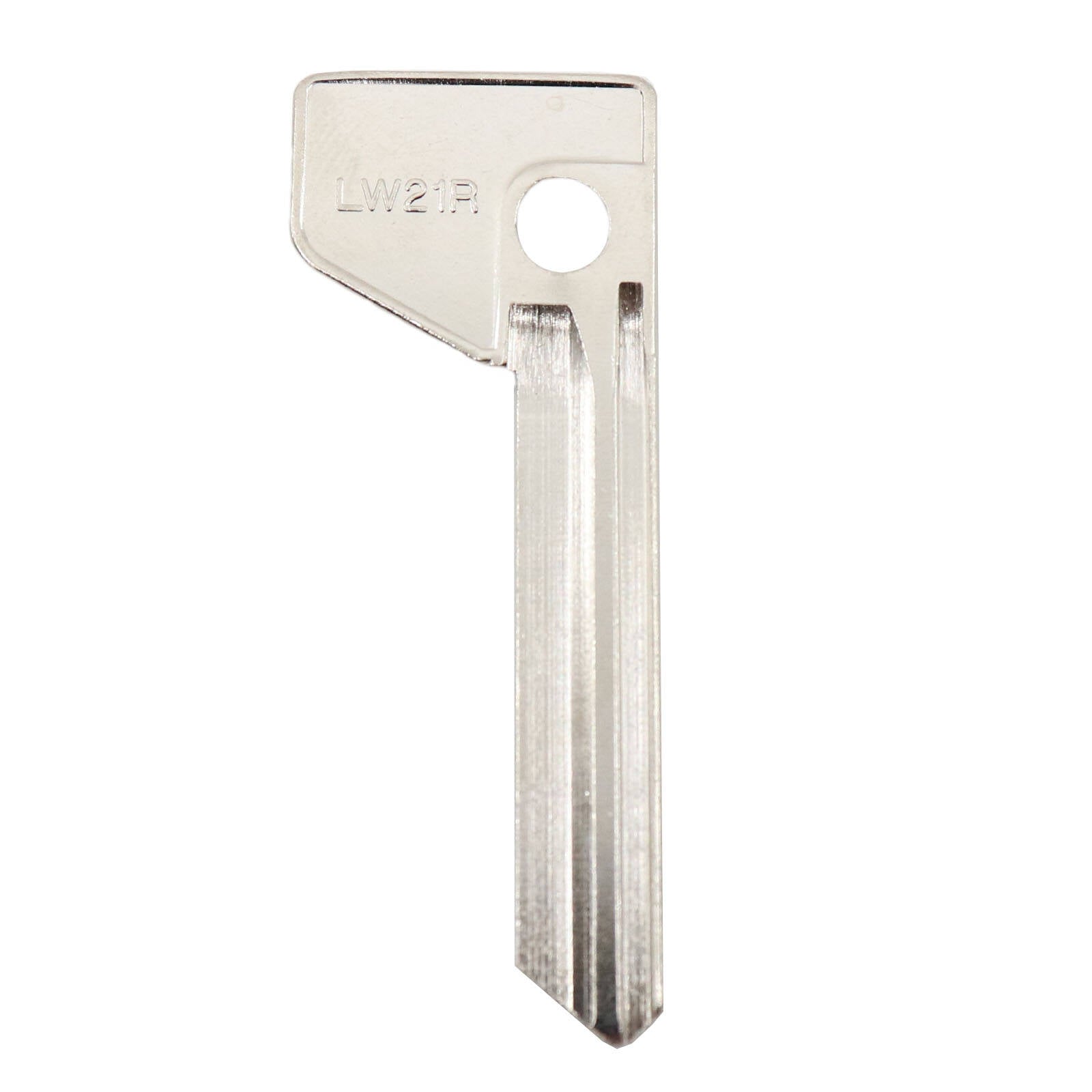 EHI LW21R Silver Blank Key 60mm Nickel Plated Brass