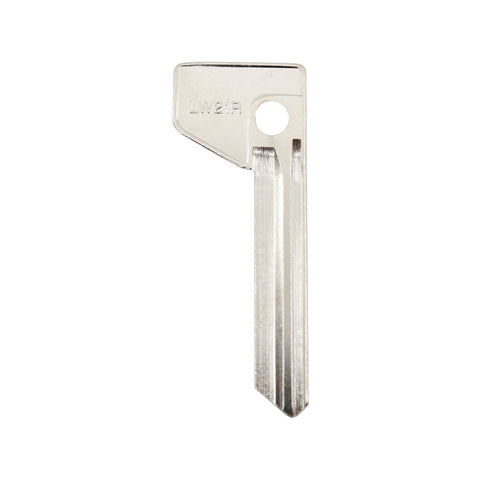 EHI LW21R Silver Blank Key 60mm Nickel Plated Brass