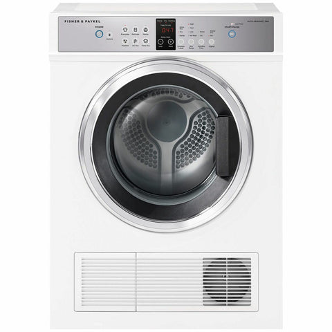 Fisher & Paykel 7kg Vented Dryer - Auto-Sensing, Drying Rack Included, Wall Mountable, White - DE7060G2