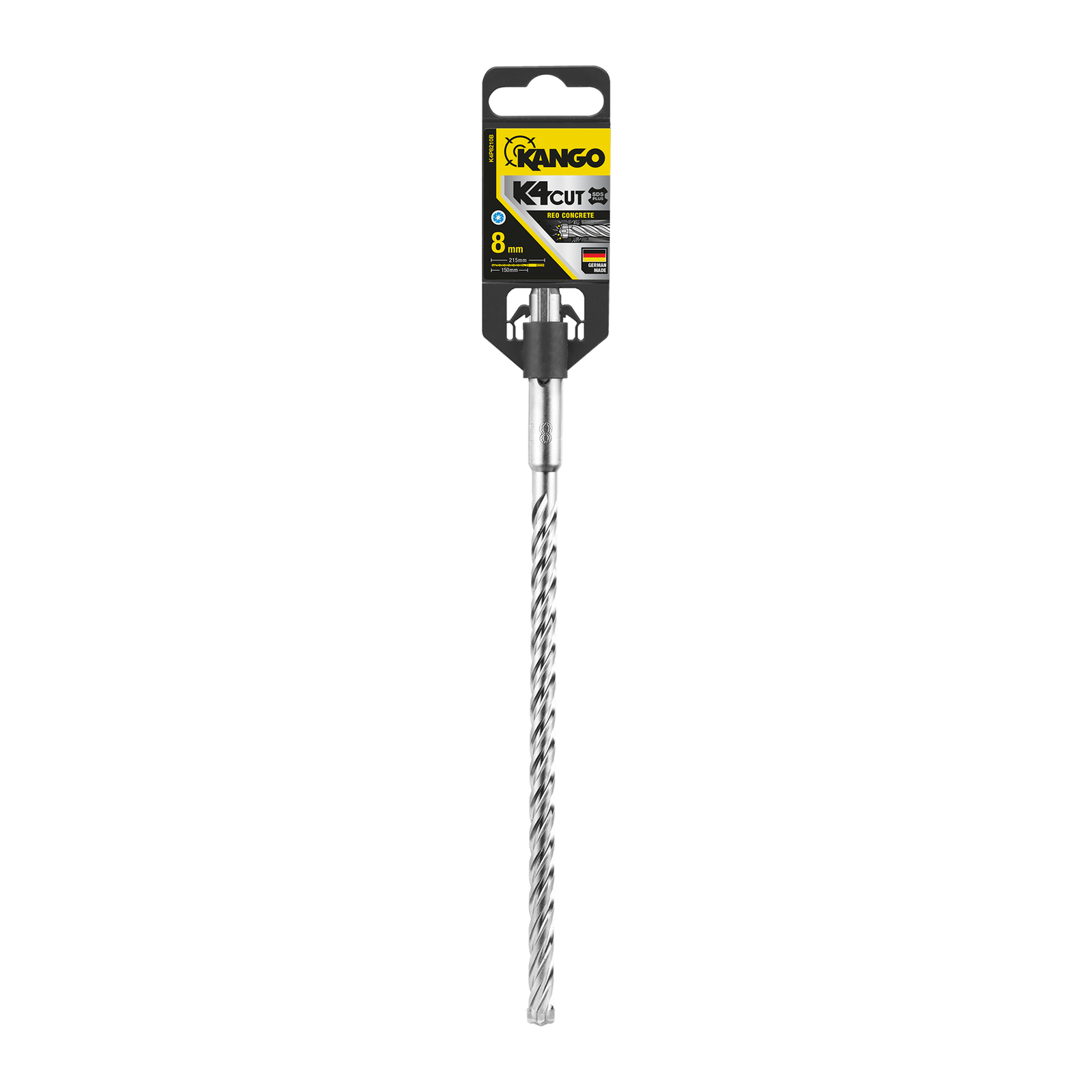 Kango 8mm x 210mm K4 SDS Plus Drill Bit for Concrete, Brick & Stone