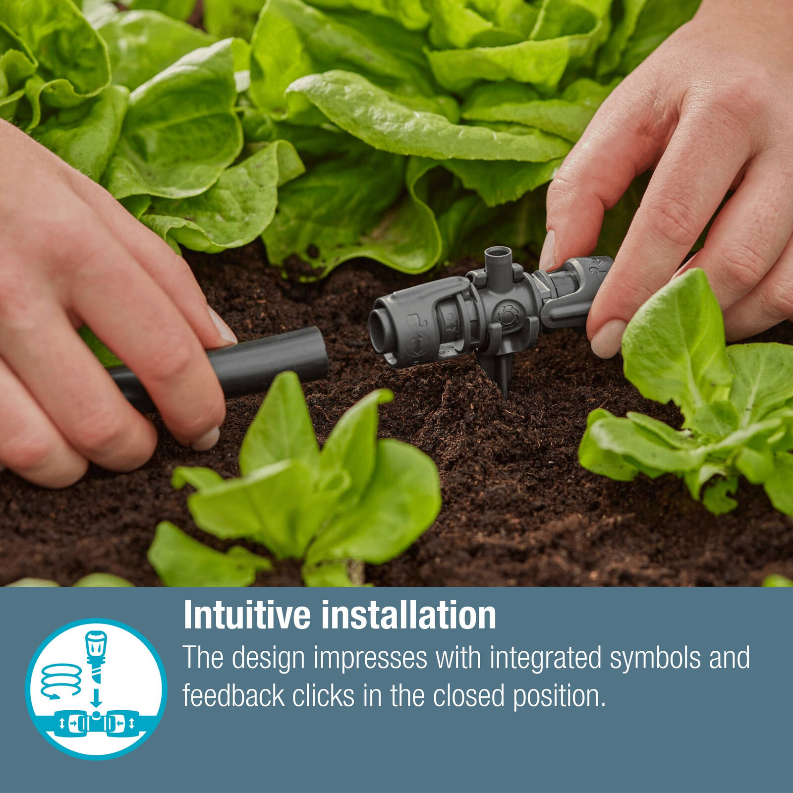 GARDENA 13mm Micro Irrigation T-Joint for Spray Nozzles - 5 Pack