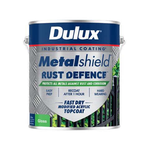 Dulux Metalshield Rust Defence Gloss 4L Ultra Deep Base