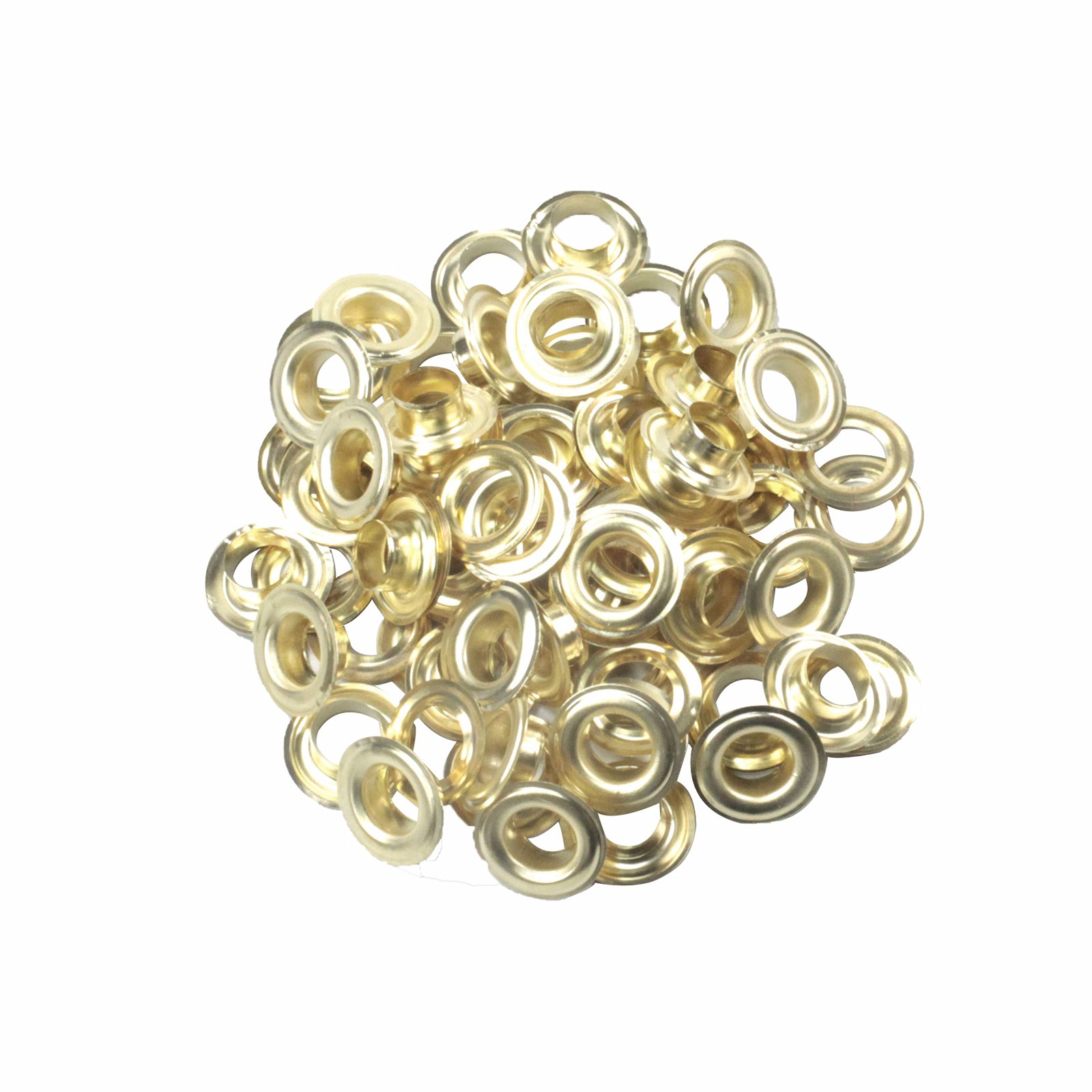 Craftright 12.5mm Brass Plated Steel Grommets 50 Pack