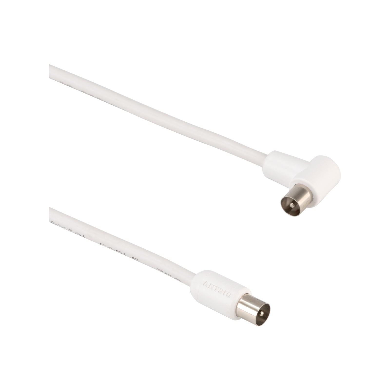 Antsig 1.5m White Right-Angled PAL TV Lead Indoor AP499