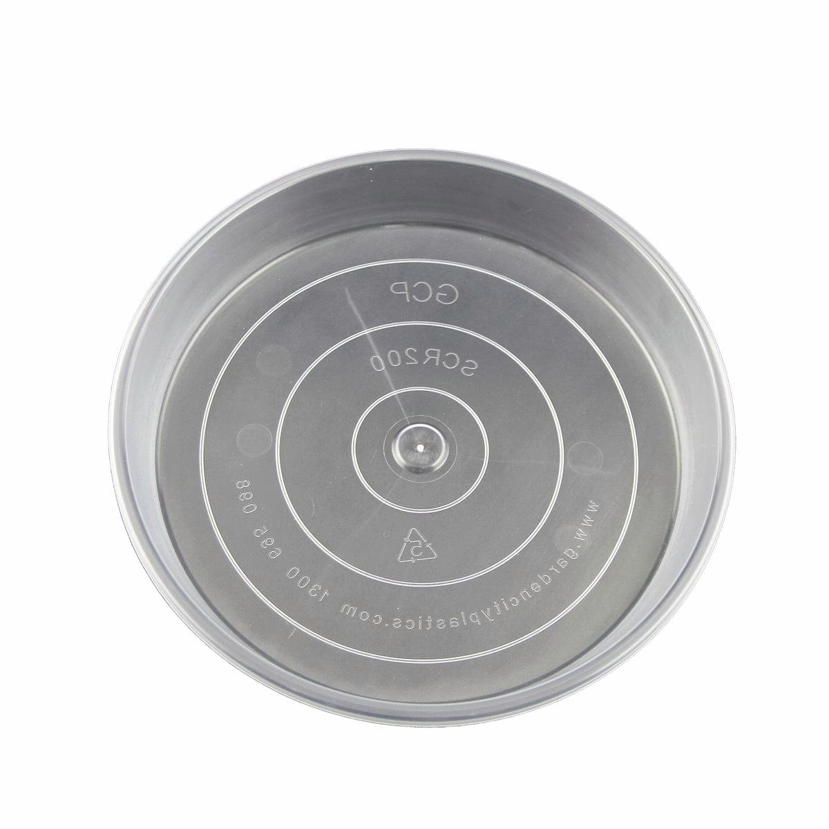 Garden City Plastic Clear 200mm Round Grow Pot Saucer