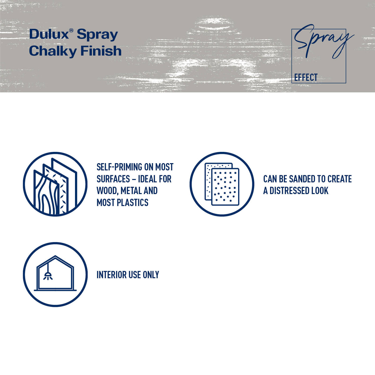 Dulux 340g Beige Filter Chalky Spray Paint