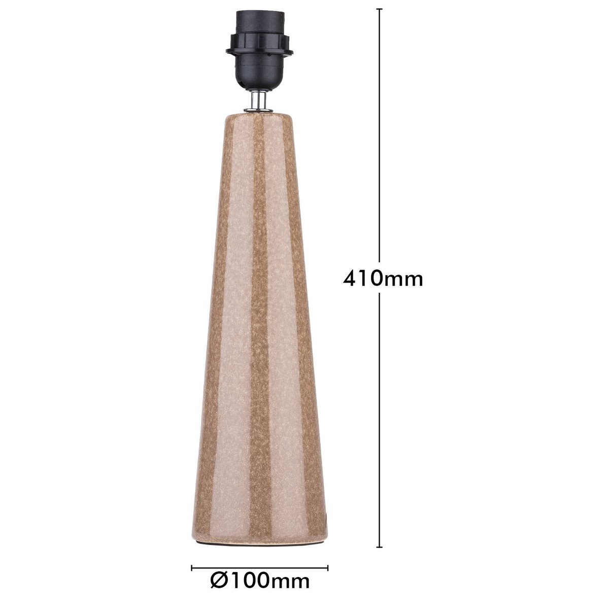 Verve Design Caria Ceramic Lamp Base Brown E27 25W AM021BN
