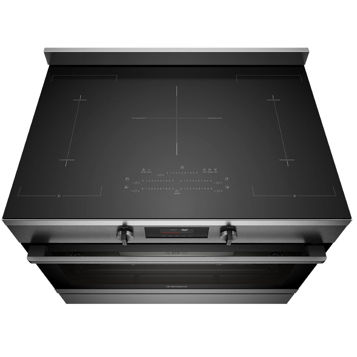 Westinghouse 90cm Induction Pyrolytic Oven - Dark Stainless Steel, SteamBake, AirFry - WFEP9757DD