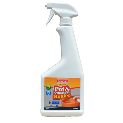Bondall Pot & Ornament Sealer 750ml, Clear Water-Based Spray, Indoor & Outdoor