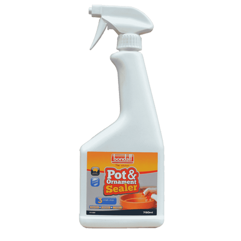 Bondall Pot & Ornament Sealer 750ml, Clear Water-Based Spray, Indoor & Outdoor