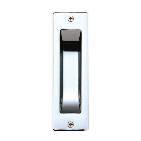 Gainsborough Rectangular Flush Pull - 35mm x 115mm - Zinc - Bright Chrome - 2 Pack - SuperSaverAU - view 1