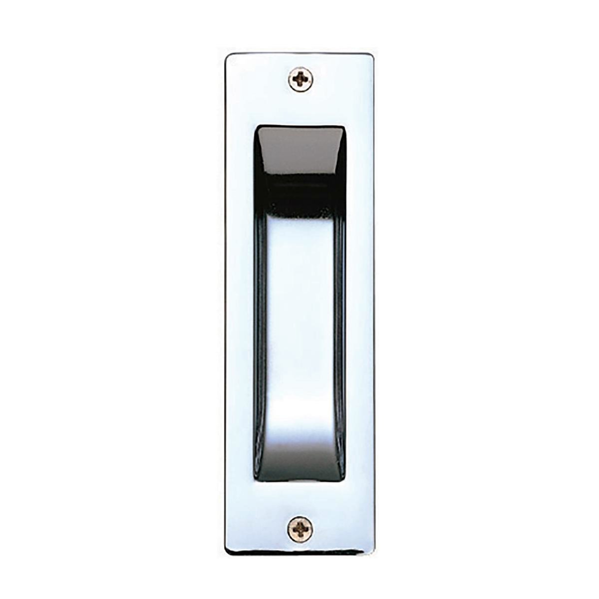 Gainsborough Rectangular Flush Pull - 35mm x 115mm - Zinc - Bright Chrome - 2 Pack - SuperSaverAU - view 1