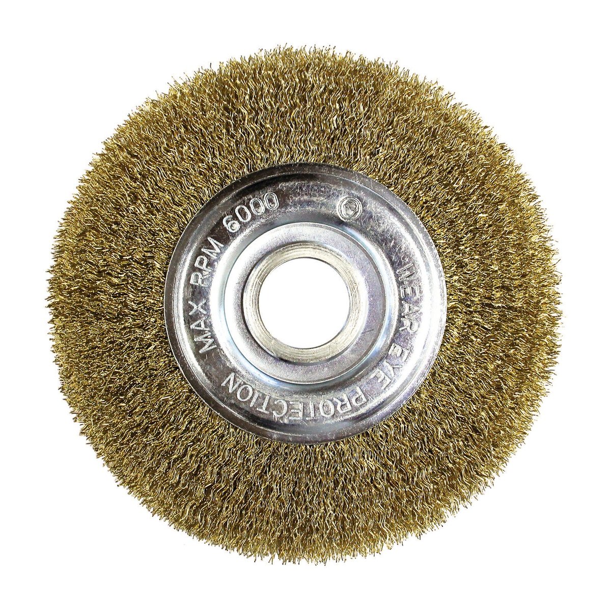 Josco 150 x 12mm Crimped High Carbon Steel Wire Wheel Brush