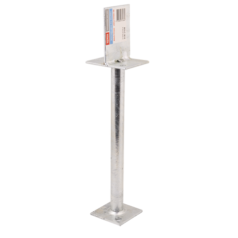 Pryda M10 300mm Centre Fix Half Stirrup Post Anchor, Hot Dip Galvanised Steel