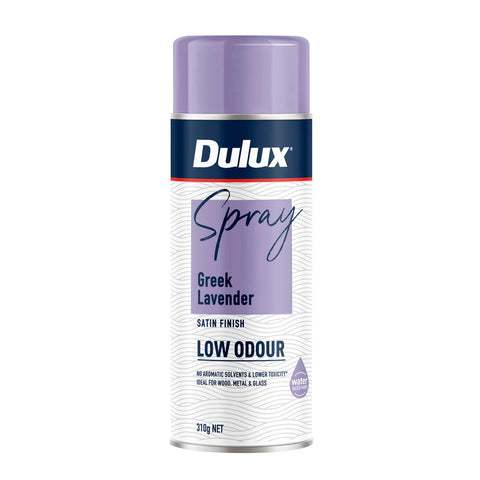 Dulux Spray Paint 310g Satin Greek Lavender - Low Odour - Water-Based - SuperSaverAU - view 1