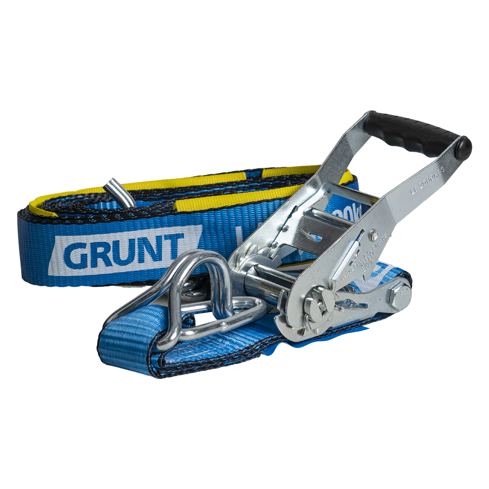 Grunt 50mm x 9m Polyester Ratchet Tie Down with Protecta Sleeve