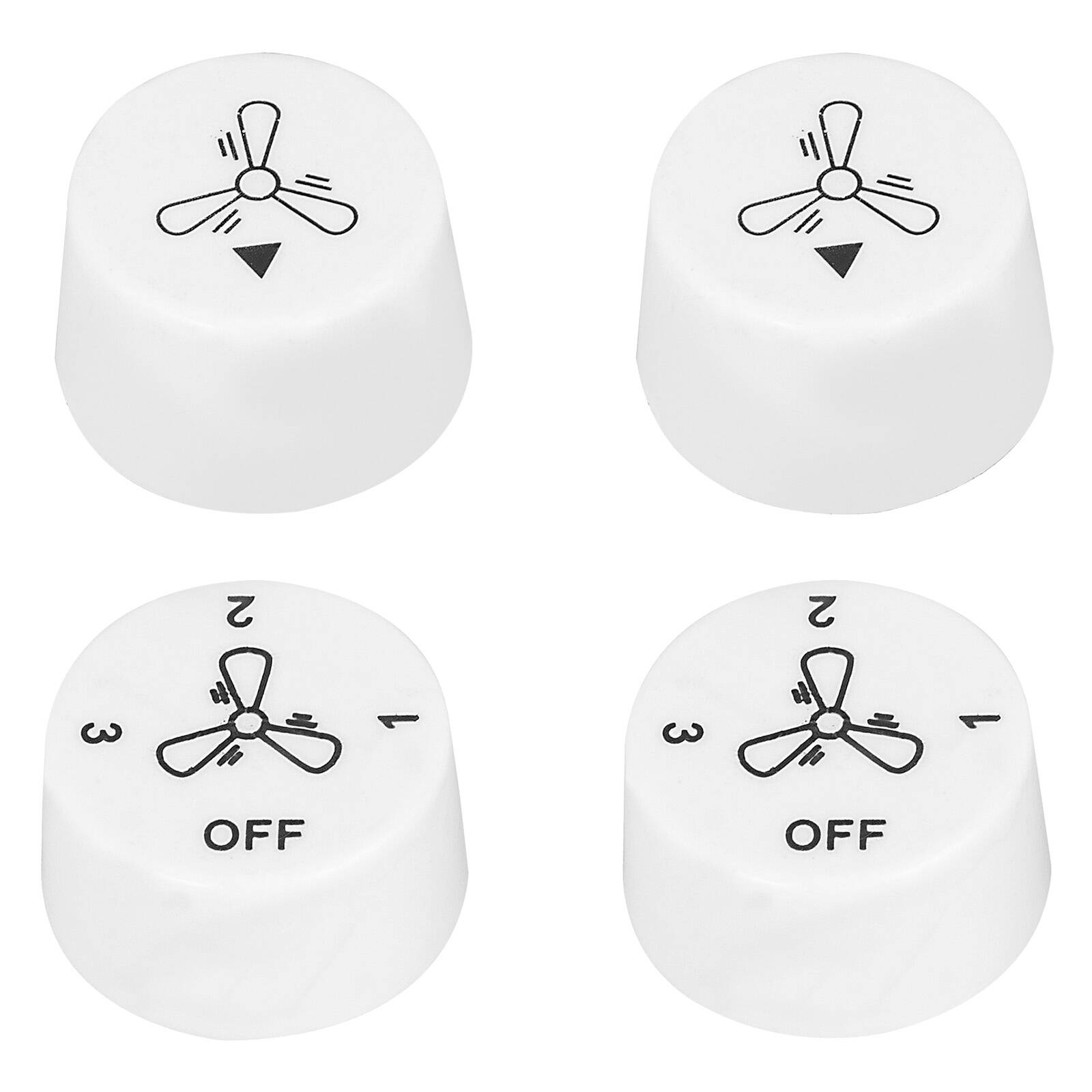 Arlec Wall Fan Controller Knob Replacement 4 Pack White ABS Indoor