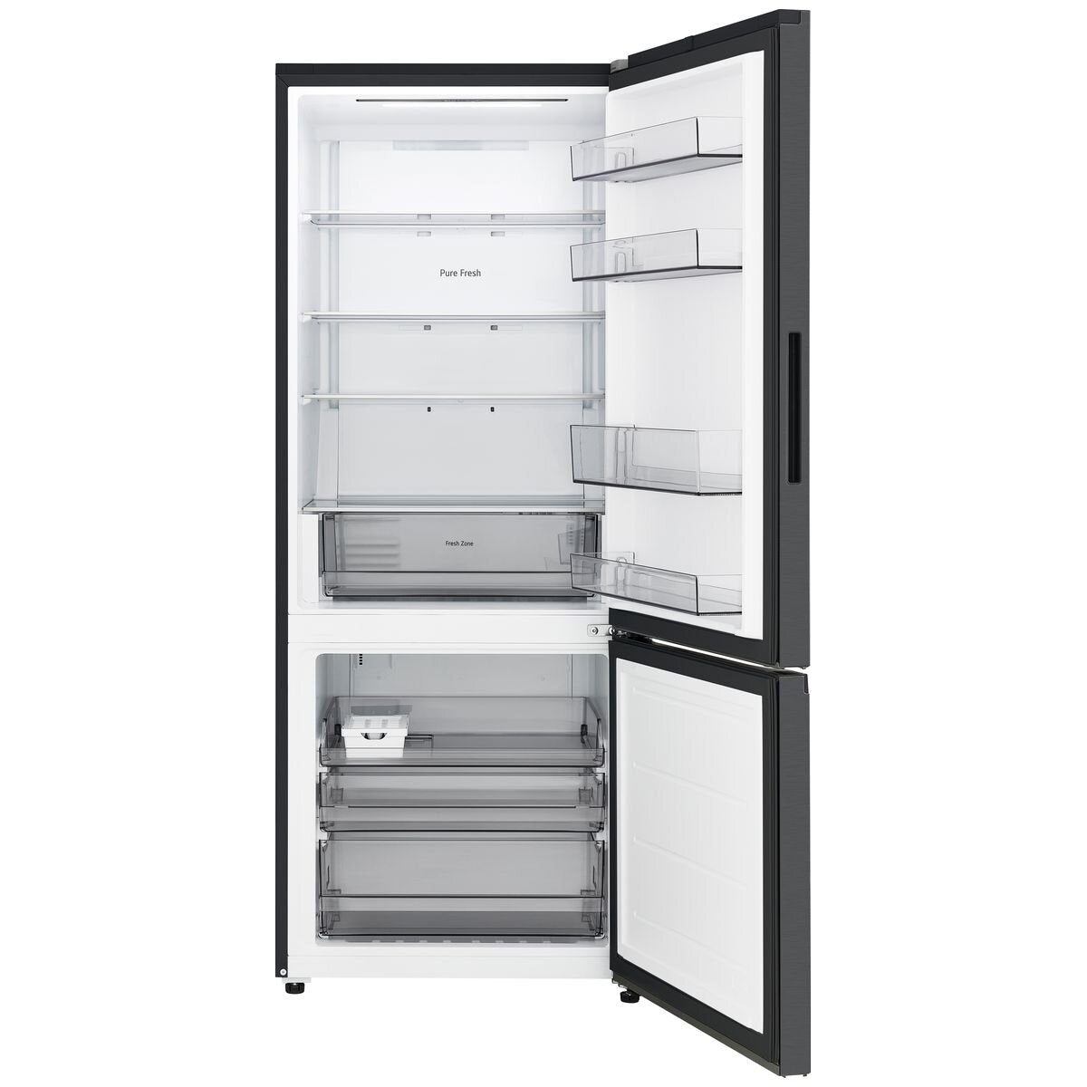 LG 436L Bottom Mount Frost Free Fridge - Matte Black, WiFi Connectivity, Door Cooling+ - GB-B400MB