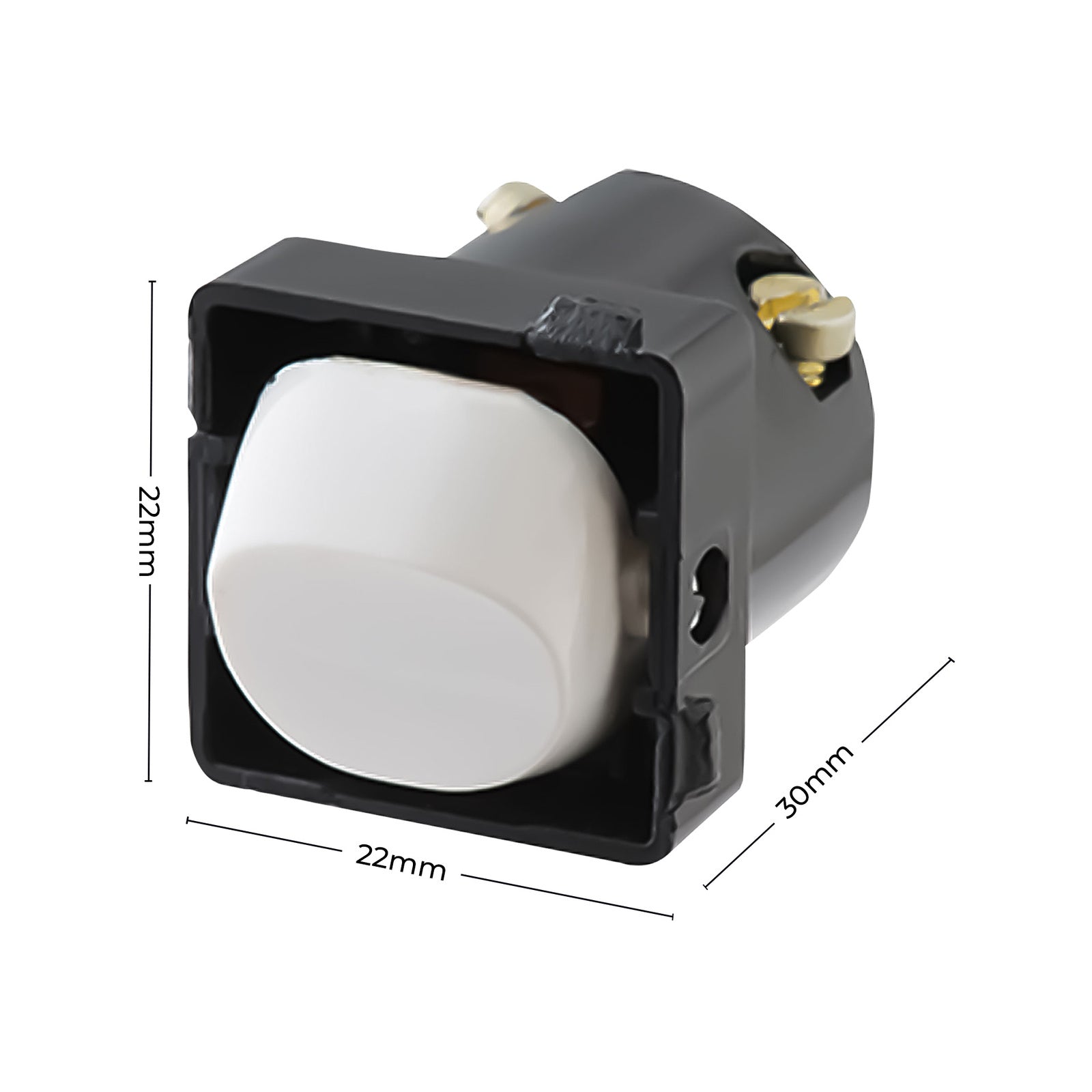 DETA White Switch Mechanism 16A 250V Polycarbonate Architrave Indoor