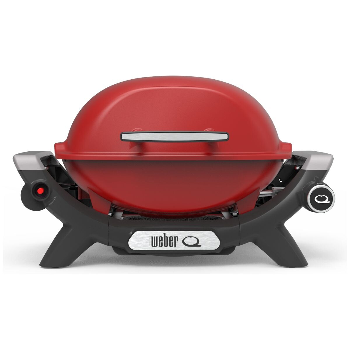 Weber Baby Q1000N Portable LPG BBQ - Compact, Front-Facing Grease Tray, Red - 3400040