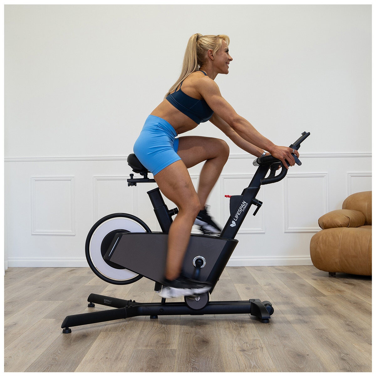 Lifespan Fitness SM-720i Spin Bike - Magnetic Resistance, Incline and Decline, App Compatible - LFEX-SM720I
