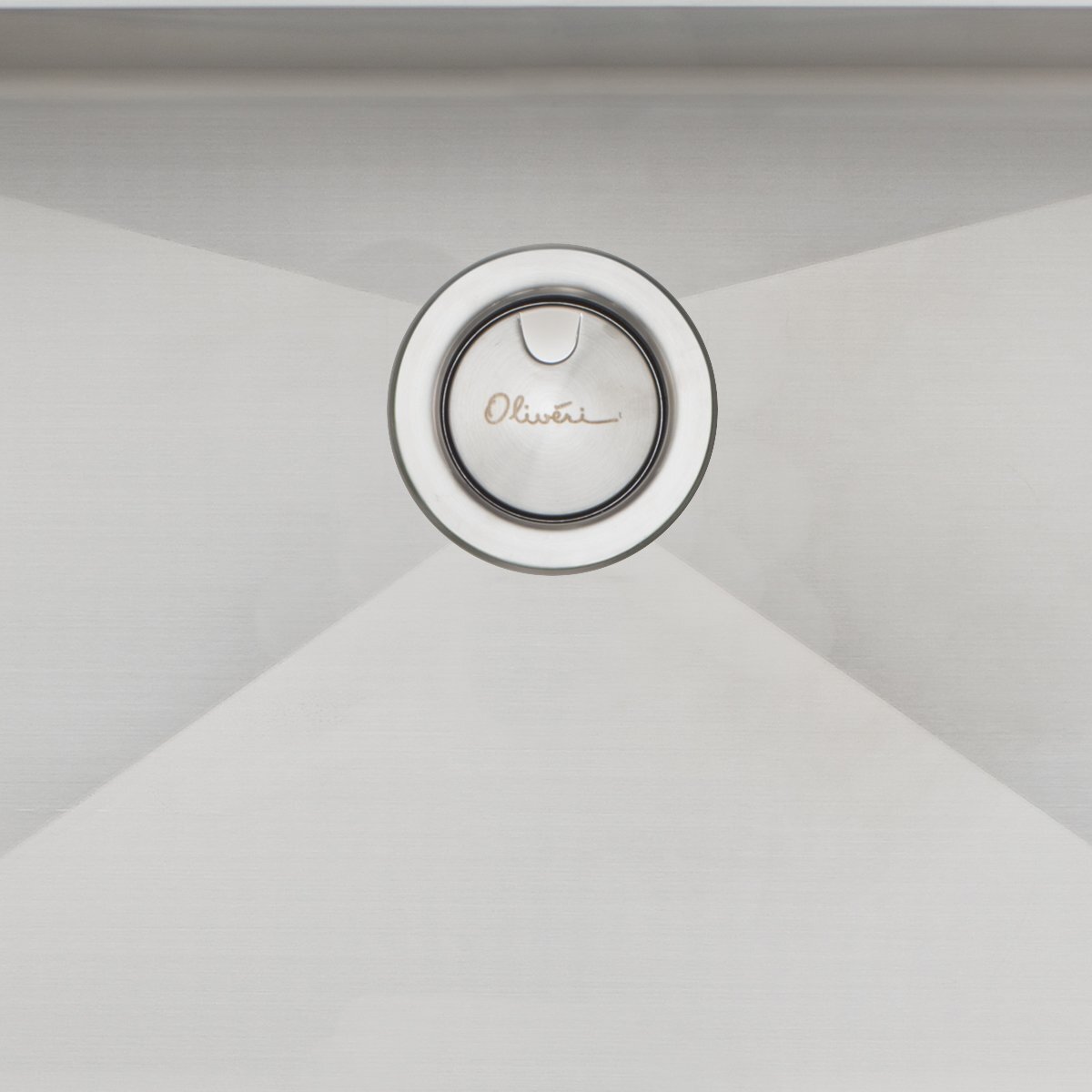 Oliveri Apollo single bowl sink - 800mm brushed stainless steel - Softtone soundproofing - AP1491
