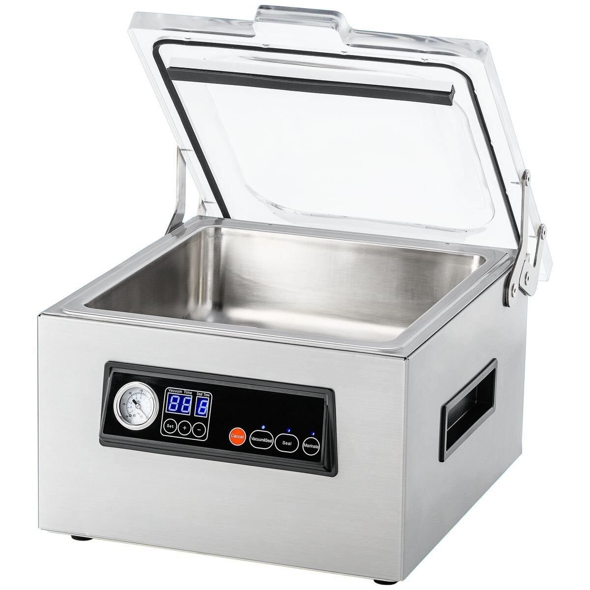 Proline 10.5L Chamber Vacuum Sealer - Stainless Steel - Dual Quad Pump - Bubble Lid Design - VS-CH3
