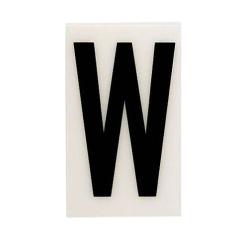 Sandleford 85mm White Self Adhesive House Letter W - Durable Polycarbonate - SuperSaverAU - view 1
