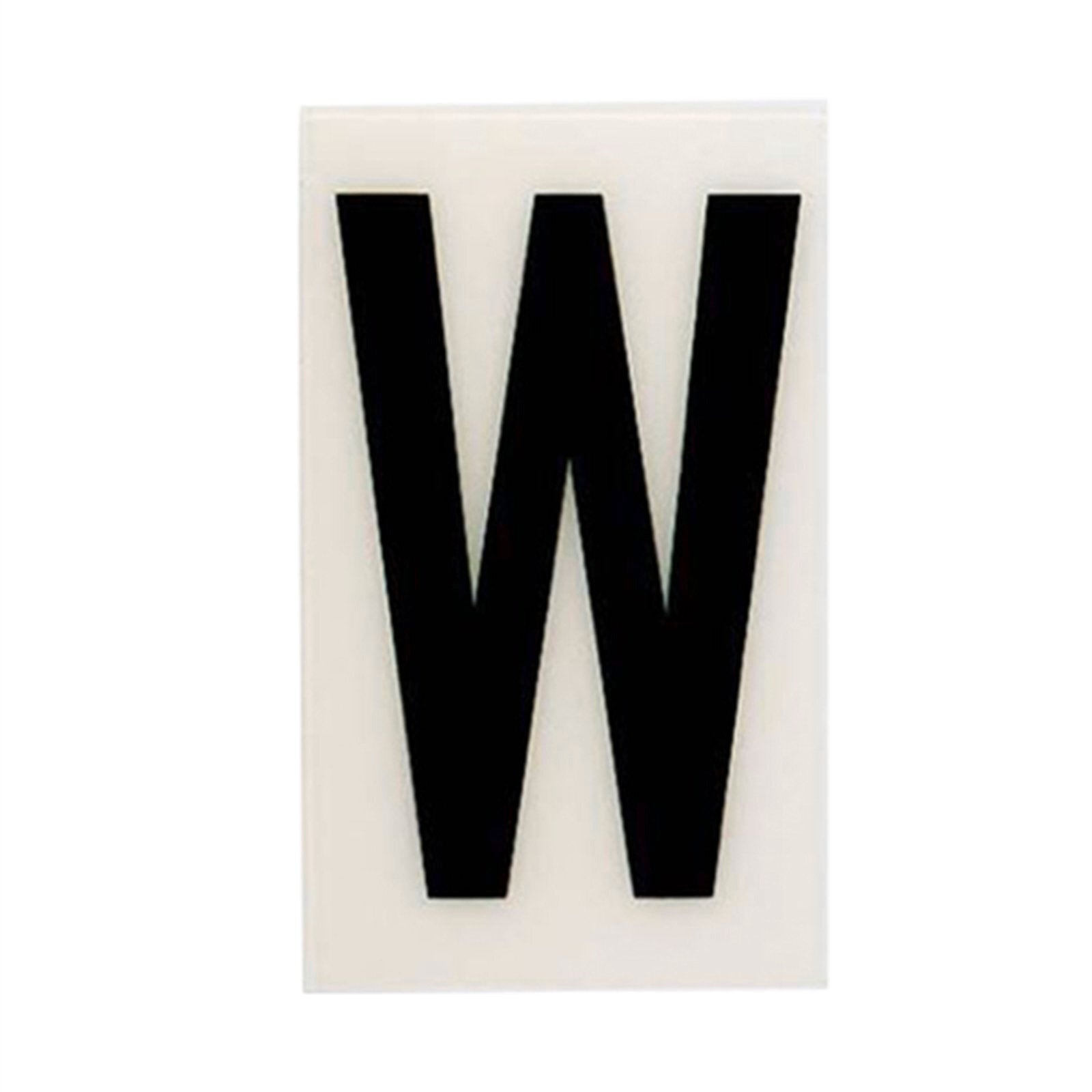 Sandleford 85mm White Self Adhesive House Letter W Polycarbonate Weather Resistant