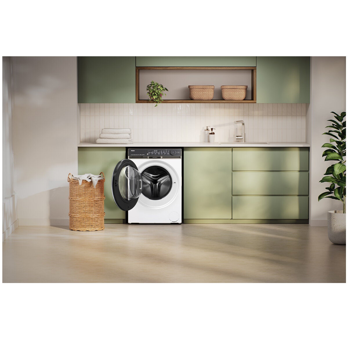 Haier 500 Series 10kg Front Loader - White, Ultra Fresh Air, UV Protect, 5 Star Energy - HWF10DW2