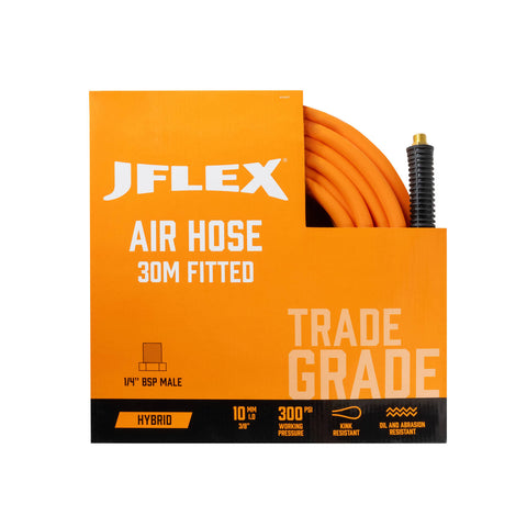 JFLEX Premium Hybrid Air Hose 3/8" 10mm x 30m Orange