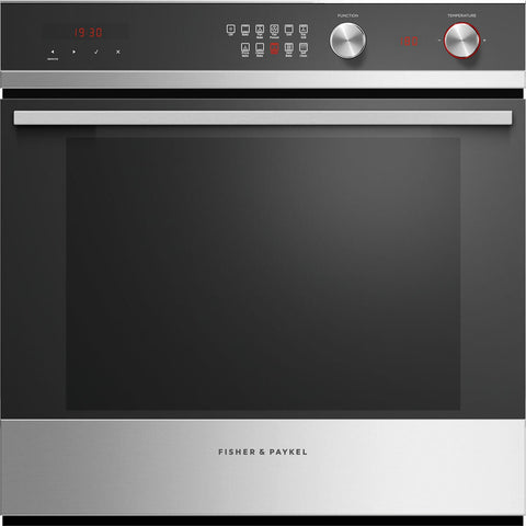 Fisher & Paykel 60cm Pyrolytic Built-In Oven - 85L Stainless Steel - AeroTech and ActiveVent - OB60SD10PX1