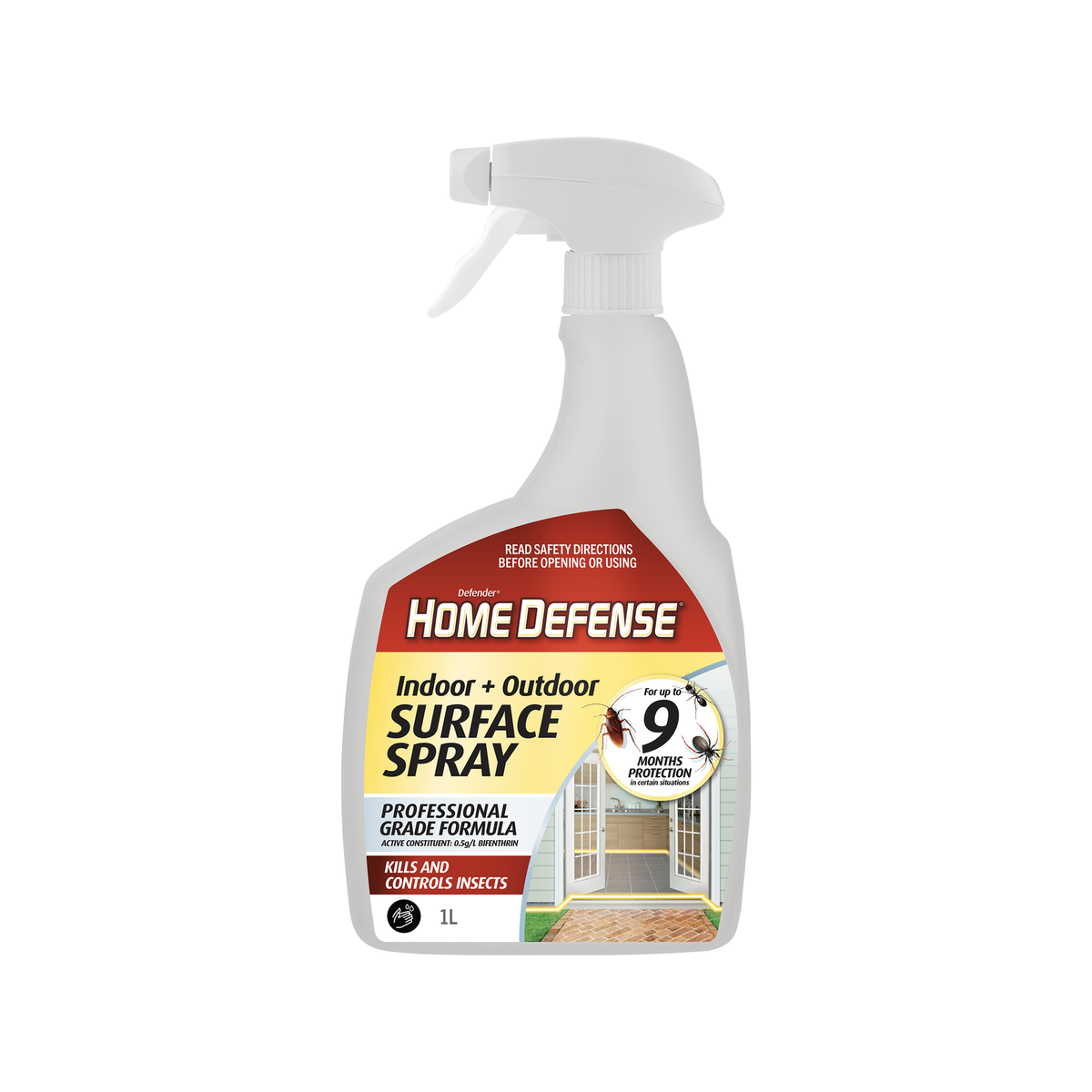 Defender 1L Home Defense Surface Insecticide - Crawling Insects Indoor Outdoor
